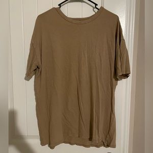 Aerie oversized beige T-shirt. Size medium